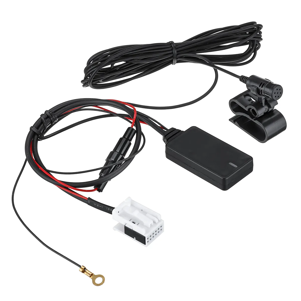 12Pin Car Hand-Free Wireless Radio Bluetooth AUX Dongle MIC Cable for VW Skoda RCD 210 310 510 RNS 310 315 510 810