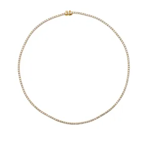 14k Rose Gold and Diamond Necklace