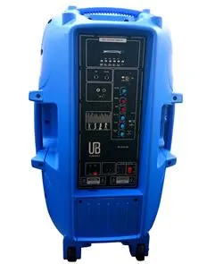 15" Portable Bluetooth DJ Speaker with Stand - BLUE