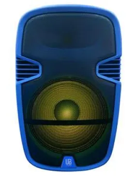 15" Portable Bluetooth DJ Speaker with Stand - BLUE