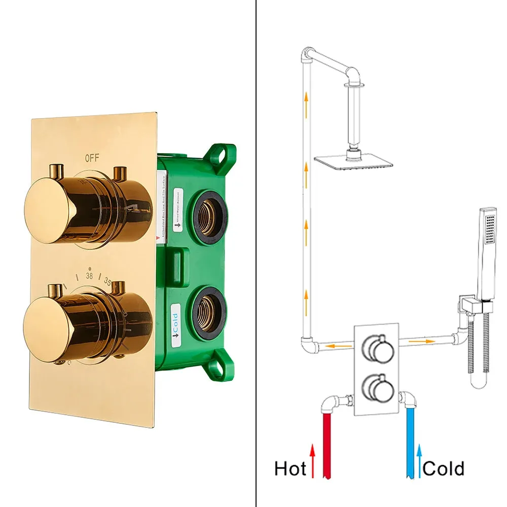 2-3 ways Mixer Valve Thermostat Control Valve Concealed Shower Valve