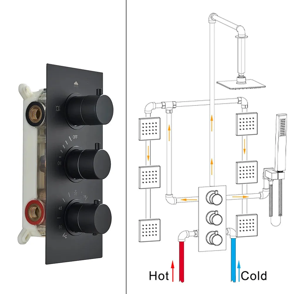 2-3 ways Mixer Valve Thermostat Control Valve Concealed Shower Valve