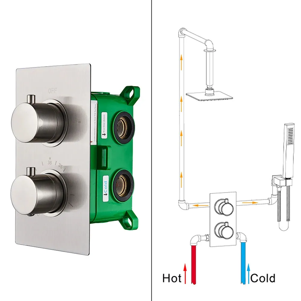 2-3 ways Mixer Valve Thermostat Control Valve Concealed Shower Valve