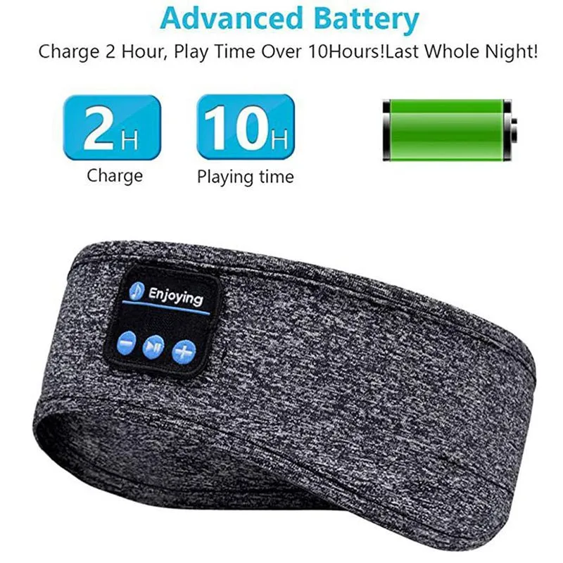 2-in-1 Wireless Sleeping Headphones, Sports Headband, for Sleeping, Workout, Jogging, Insomnia