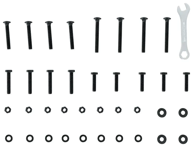 2) Rockville RTP33-TV Black Totem DJ Speaker/Lighting Stands   Detachable TV Mount (2) RTP33-TV Black