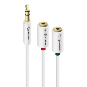 2 X Headphone (F) & Mic (F) to 1 X 3.5mm Stereo Jack (M) Joiner/Adapter 2 X Headphone (F) & Mic (F) to 1 X 3.5mm Stereo Jack (M) Joiner/Adapter