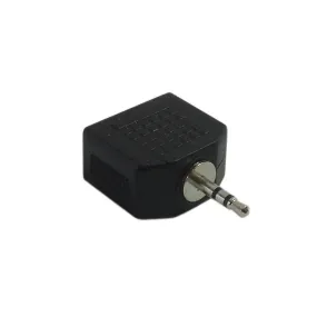 2.5mm Stereo Male to 2 x 3.5mm Stereo Female Adapter