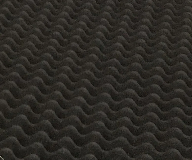 39" x 78" x 1.5" Self Adhesive Egg-Crate Black Acoustic Foam Panel Soundproofing Studio Car Audio
