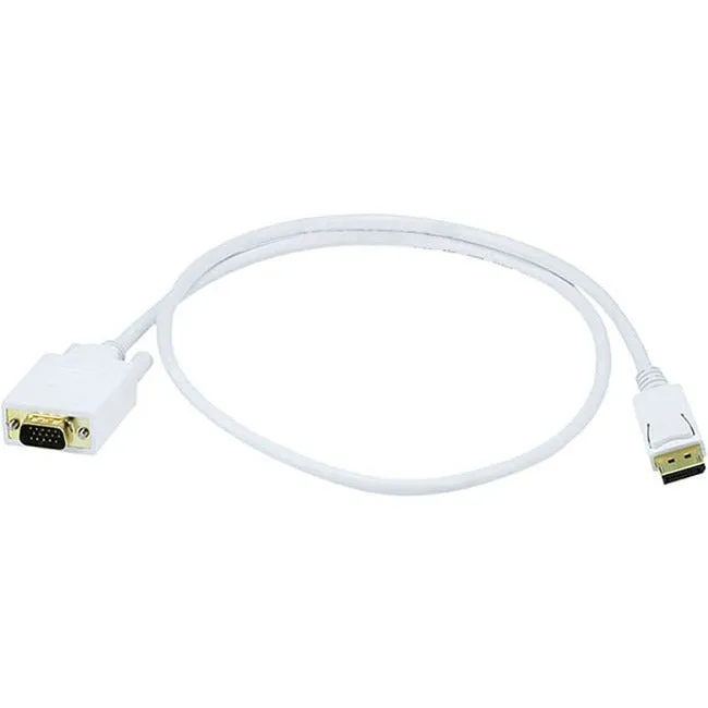 3Ft 28Awg Displayport To Vga Cable - White