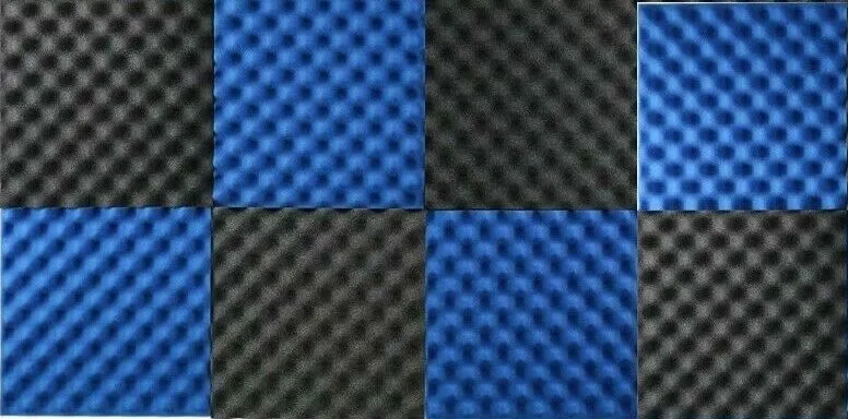 8 Packs Premium Quality Acoustic Foam Egg Crate Panel Studio Wall Tile 12" x 12" x 1.5"