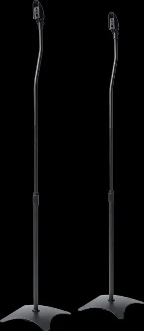 Adjustable Steel Speaker Stands w/ Concealed Cables, 2pcs