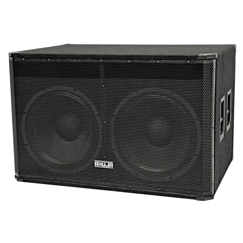 Ahuja Subwoofer Passive 2x18" 1300W RMS Wooden Carpet Body - SWX1300DX