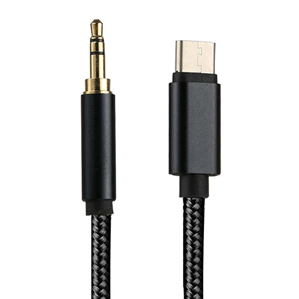 AMZER® Type-C Male to 3.5mm Male Audio Cable - Black