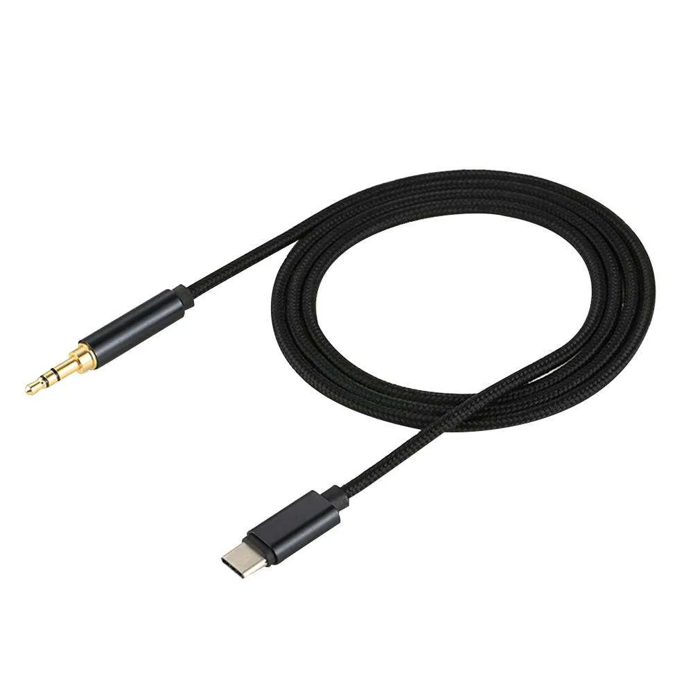 AMZER® Type-C Male to 3.5mm Male Audio Cable - Black