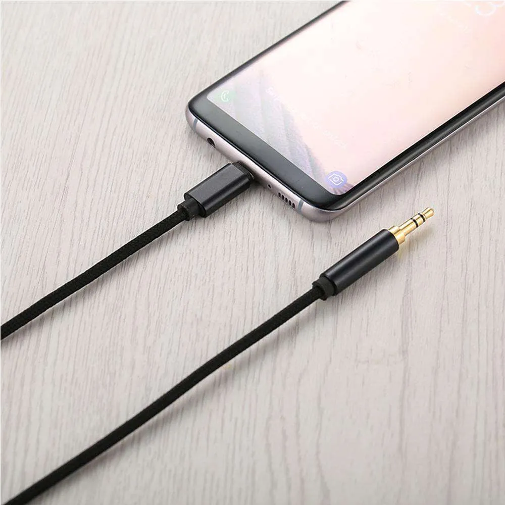 AMZER® Type-C Male to 3.5mm Male Audio Cable - Black