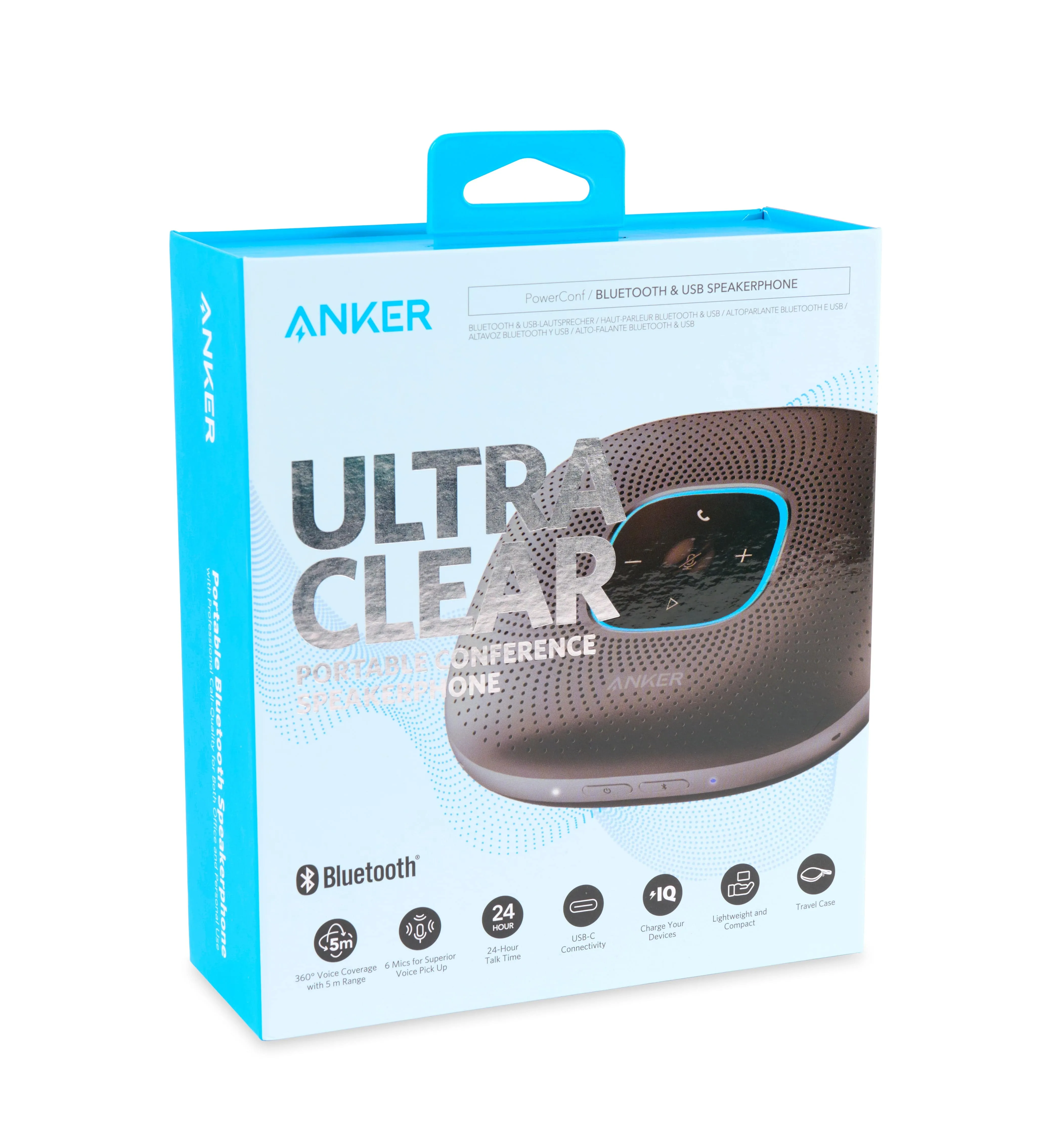 Anker - PowerConf Bluetooth® Speakerphone