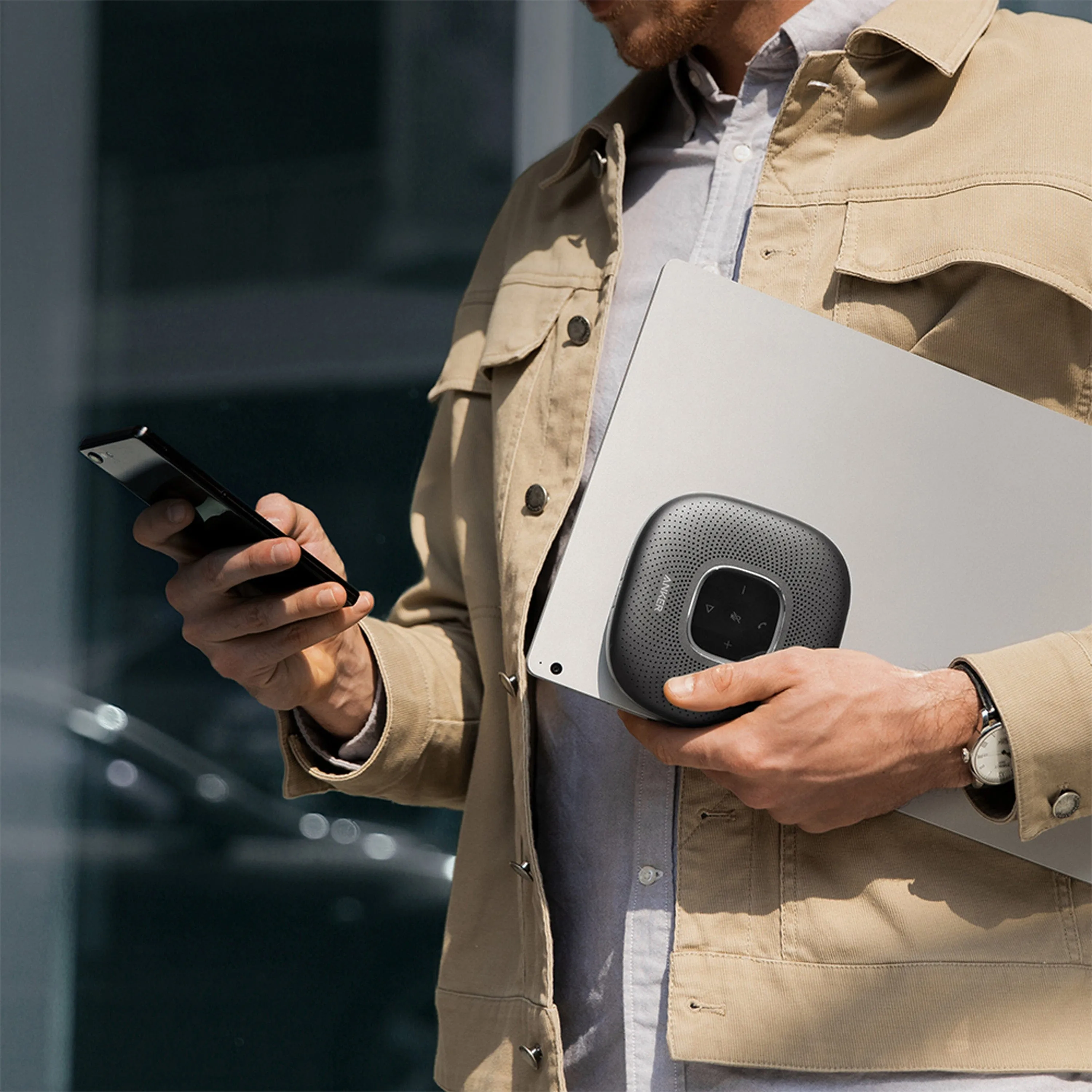 Anker - PowerConf Bluetooth® Speakerphone
