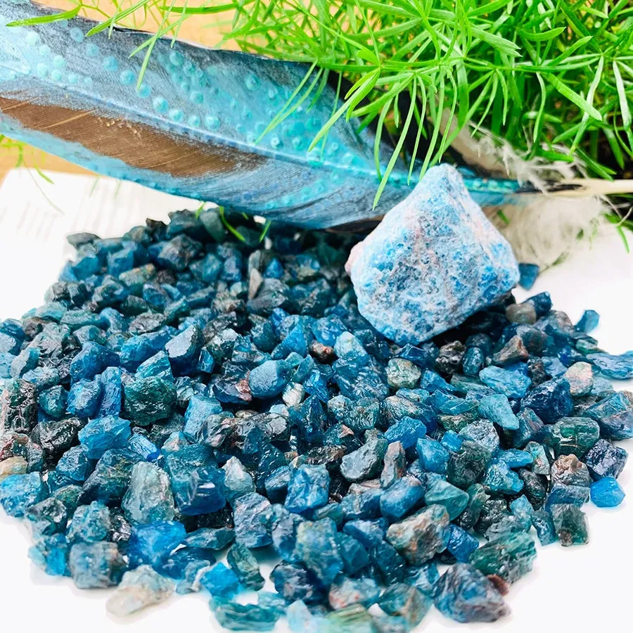Apatite Rough Mini Gemstones  (50 Gram / 1.7oz Lot)