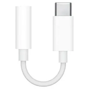 Apple 3.5mm USB-C To Headphone Jack Adapter - White | MU7E2ZM/A