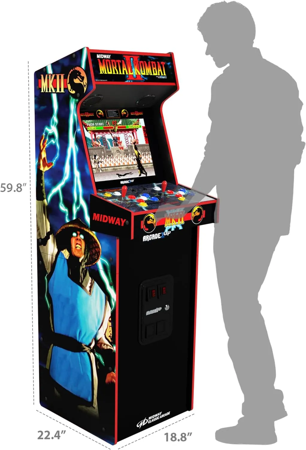 Arcade1Up Mortal Kombat II Deluxe Arcade Machine