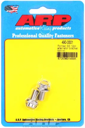 ARP Alternator Bracket Bolt Kits 490-3301