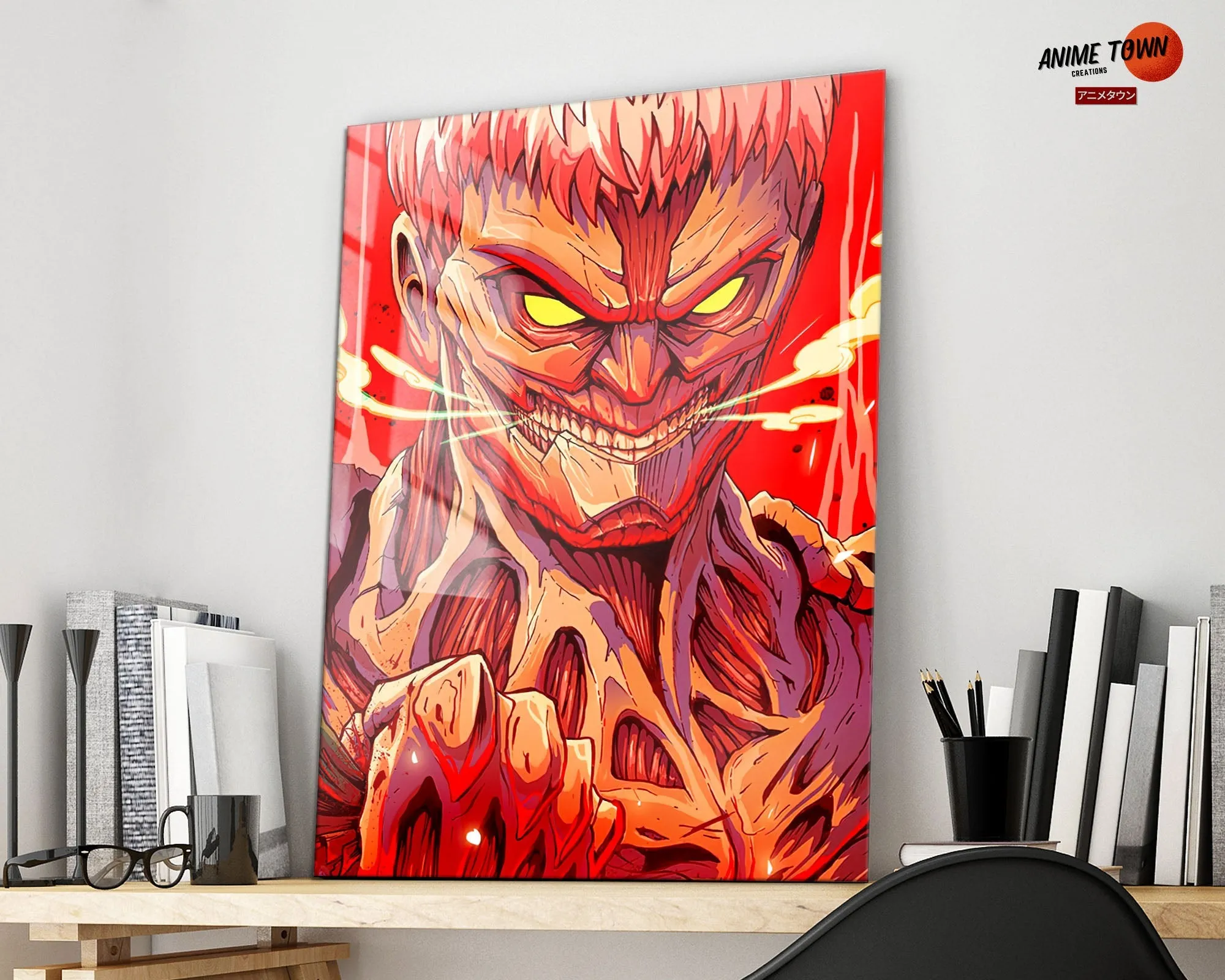Attack on Titan Armored Titan Metal Poster
