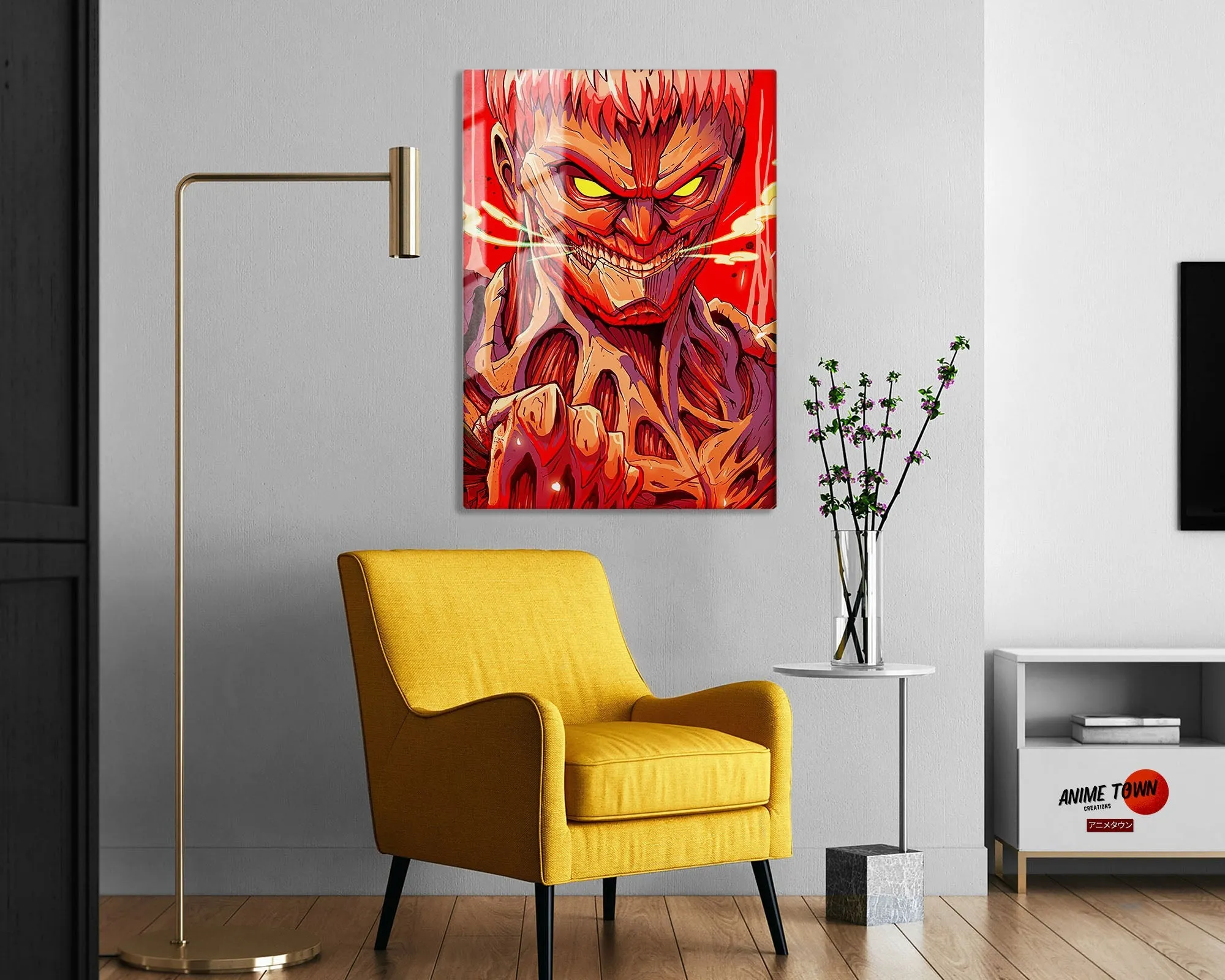 Attack on Titan Armored Titan Metal Poster