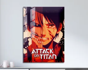 Attack on Titan Eren Split Metal Poster