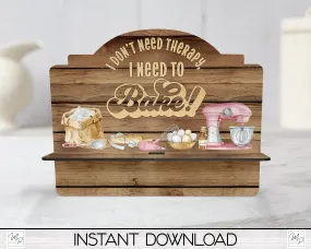 Baking Cookbook / Tablet Stand PNG for Sublimation Design, Digital Download