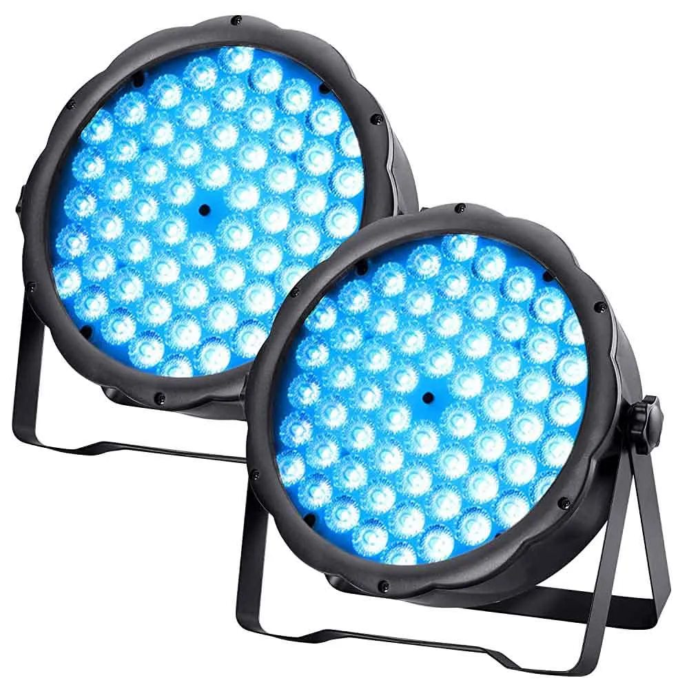 Betopper LED Mini Flat Par Light 54x1.5W RGB 3-IN-1  For Church Wedding