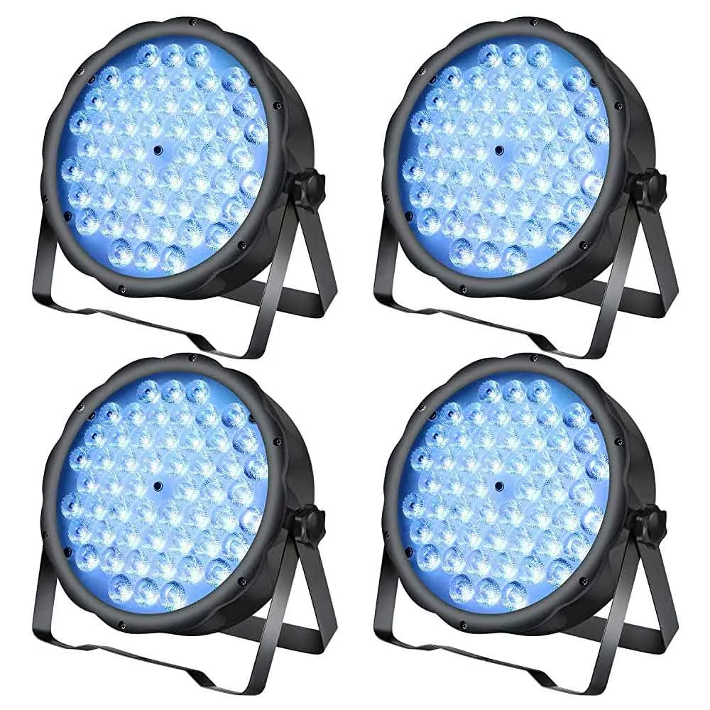 Betopper LED Mini Flat Par Light 54x1.5W RGB 3-IN-1  For Church Wedding