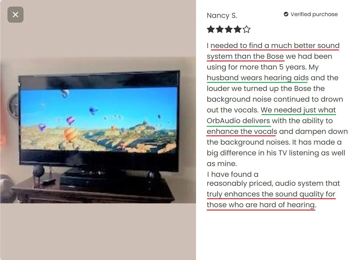 BOOSTER 1 Soundbar - Dialogue Clarity at any Volume With EZ Voice
