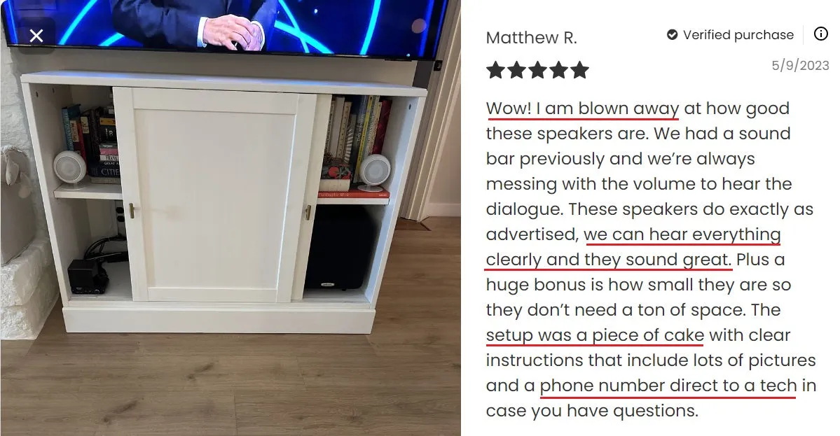 BOOSTER 1 Soundbar - Dialogue Clarity at any Volume With EZ Voice