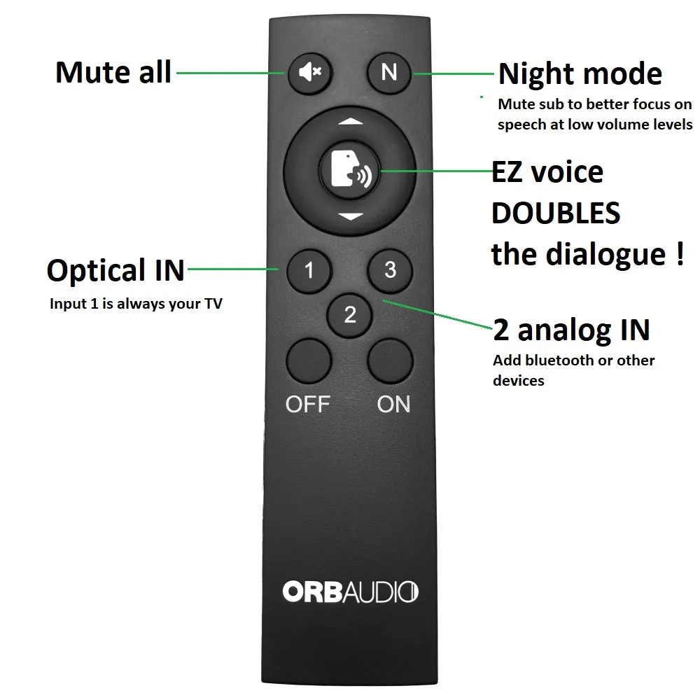 BOOSTER 1 Soundbar - Dialogue Clarity at any Volume With EZ Voice