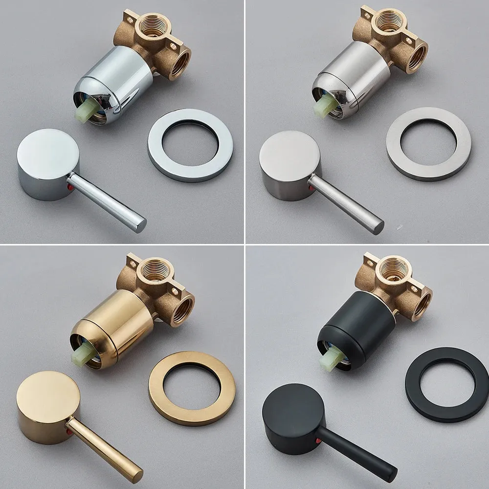 Brass Mixer Tap Bathroom Water Faucets Shower Diverter Valve