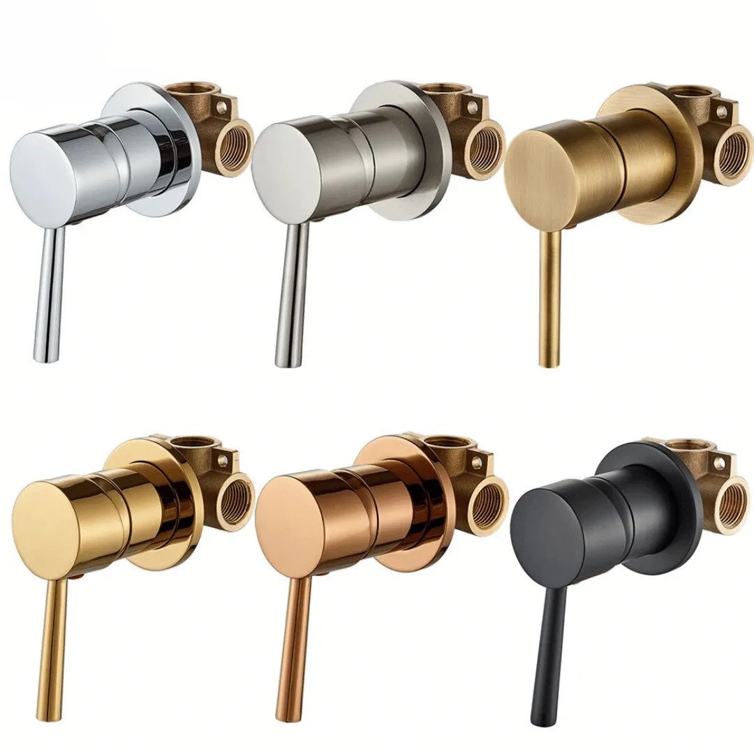 Brass Mixer Tap Bathroom Water Faucets Shower Diverter Valve