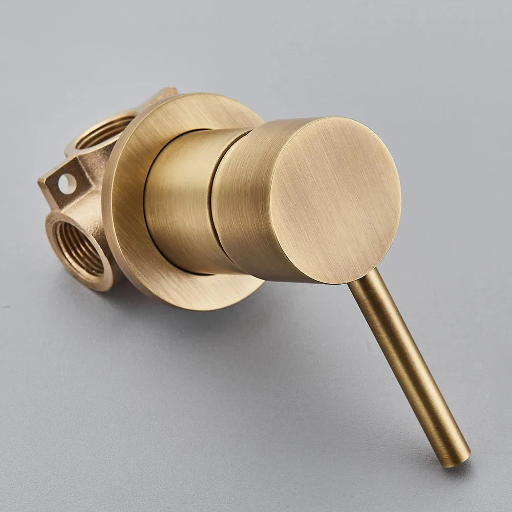 Brass Mixer Tap Bathroom Water Faucets Shower Diverter Valve