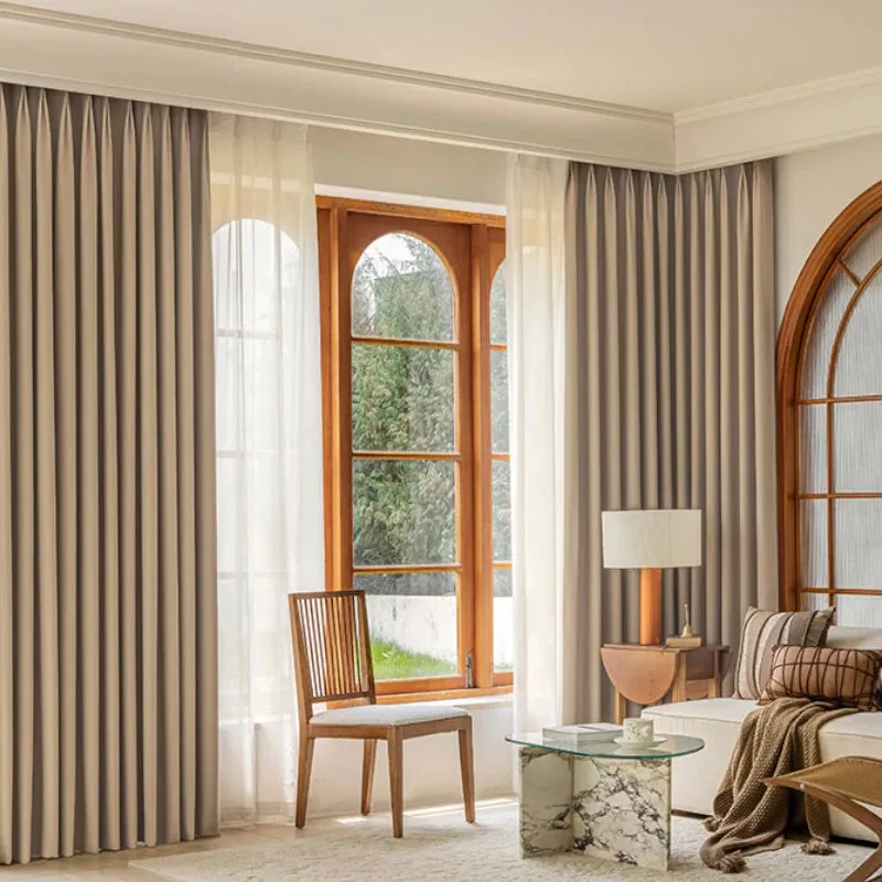 Briana Purple Velvet Jacquard Blackout Soundproof Custom Curtain