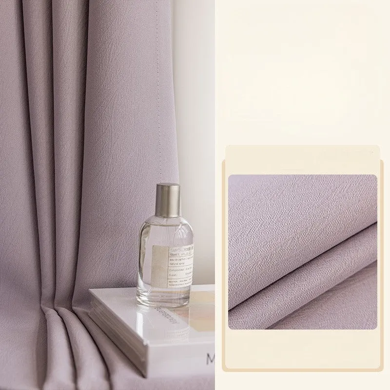 Briana Purple Velvet Jacquard Blackout Soundproof Custom Curtain