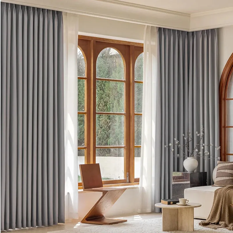 Briana Purple Velvet Jacquard Blackout Soundproof Custom Curtain