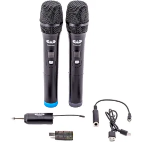 CAD Audio GXLD2QM Dual-Channel Digital Wireless Handheld Microphone System with USB and TRS Adapters