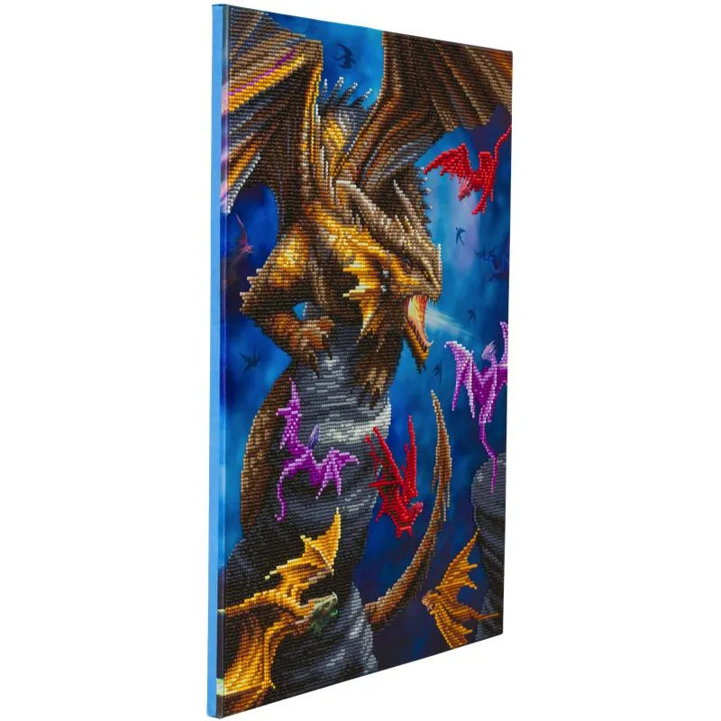 CAK-AST13: "Dragon Clan"" 40x50cm Crystal Art Kit  ANNE STOKES"