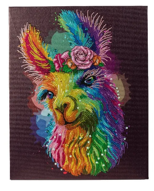CAK-QVC-4050L-20: "Rainbow Smiles" (special crystals) 40x50cm Crystal Art Kit
