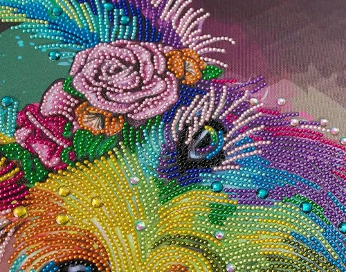 CAK-QVC-4050L-20: "Rainbow Smiles" (special crystals) 40x50cm Crystal Art Kit