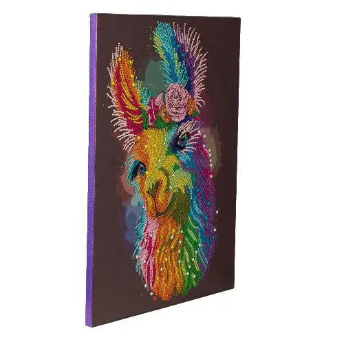 CAK-QVC-4050L-20: "Rainbow Smiles" (special crystals) 40x50cm Crystal Art Kit