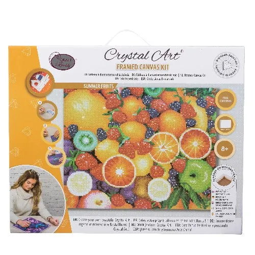 CAK-QVC-4050L-22: "Summer Fruits" 40x50cm Crystal Art Kit