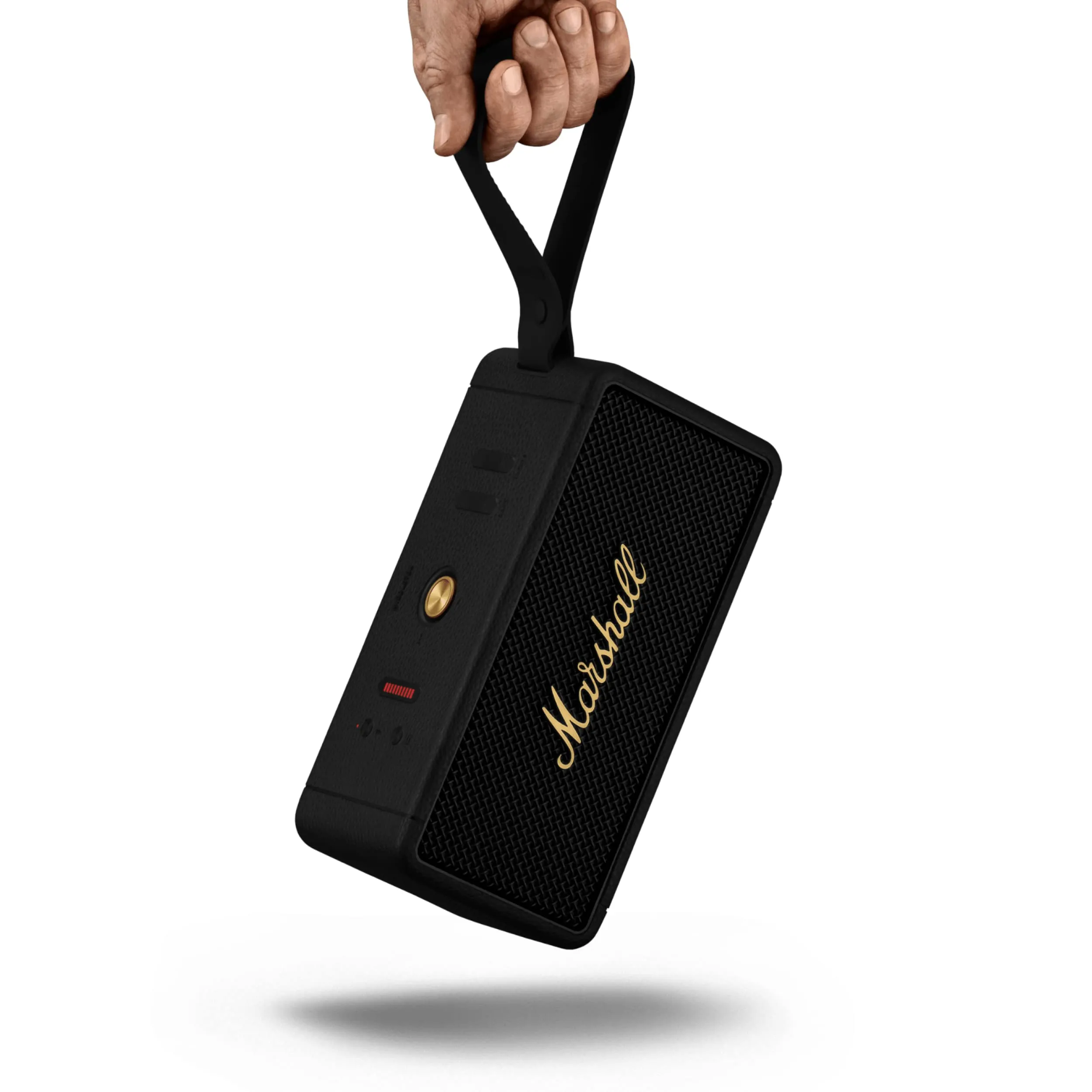 Certified Refurbished - Marshall - MIDDLETON BLUETOOTH PORTABLE SPEAKER - BLACK AND BRASS