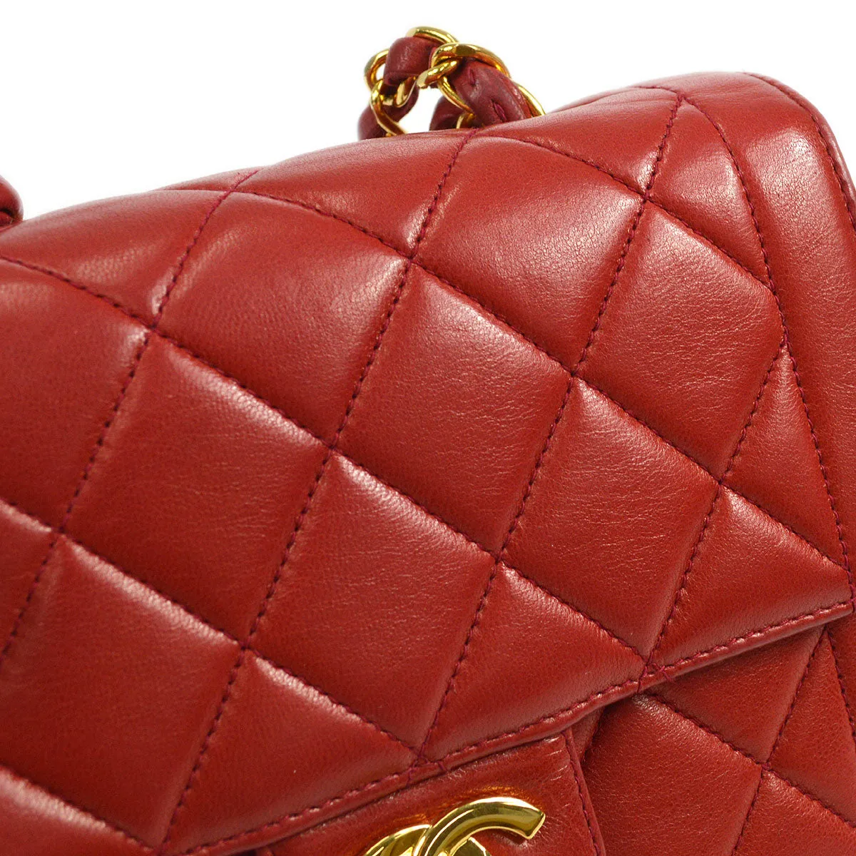 CHANEL 1994-1996 Mini Border Flap Handbag 45615