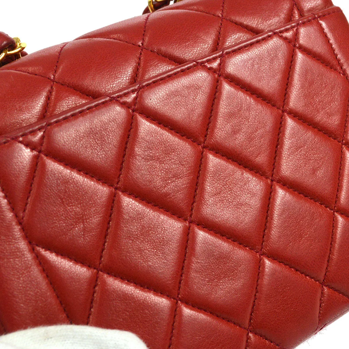 CHANEL 1994-1996 Mini Border Flap Handbag 45615