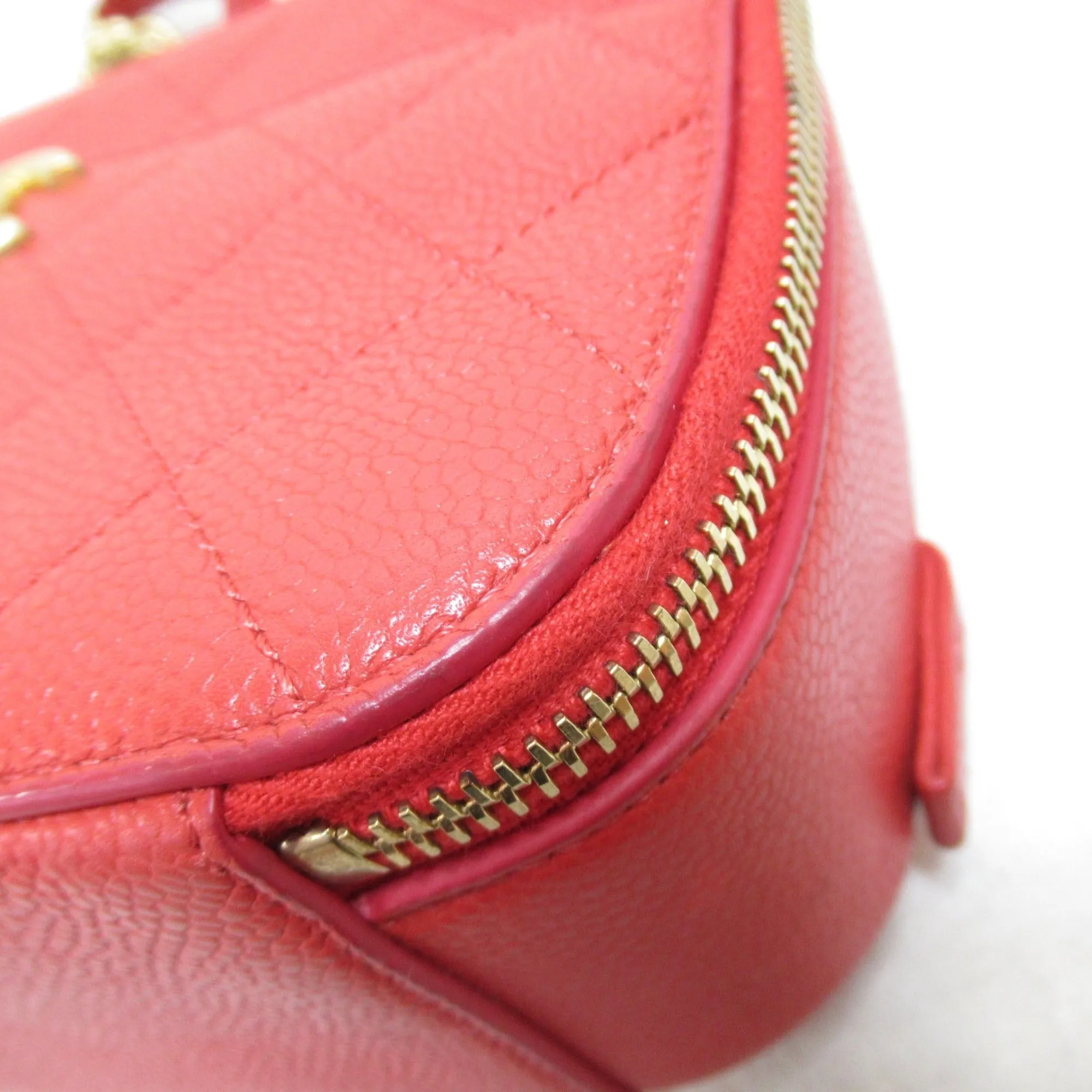 CHANEL 2wayChainShoulder Bag Red Caviar Skin [Grained Calf]